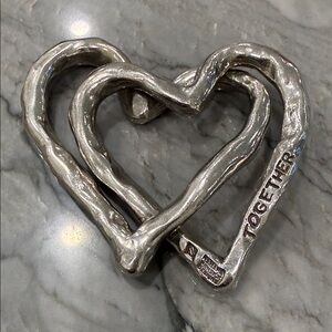 Tamara Hensick Designs Pewter Heart-Shaped Sculpture